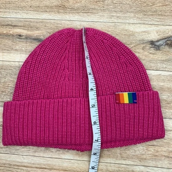 Kurt Geiger Rainbow Shop Rainbow Patch Beanie - Picture 8 of 9
